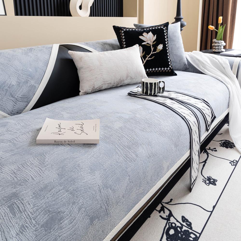 Textured Sofa Cushion Universal In All Seasons  New Sofa Seat Cushion Light Luxury High-End Non-Slip Sofa Cover