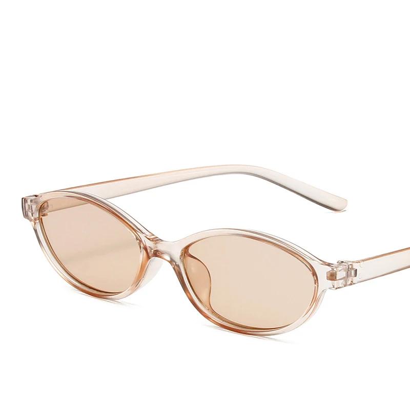 Винтажные женские солнцезащитные очки с маленькой оправой эллипс, модные черные круглые крутые солнцезащитные очки, дизайнерские круглые солнцезащитные очки для мужчин и женщин