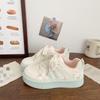 New Pink Platform White Shoes Women's Breathable Autumn Niche Design Leisure Student Sports Board