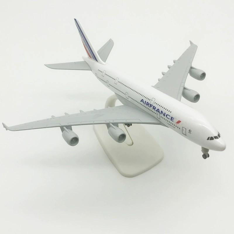 Модель самолета Air France A380 Airways, сплав, 20 см, масштабная модель самолета, со стойкой для самолетов, для коллекций, хобби, подарок