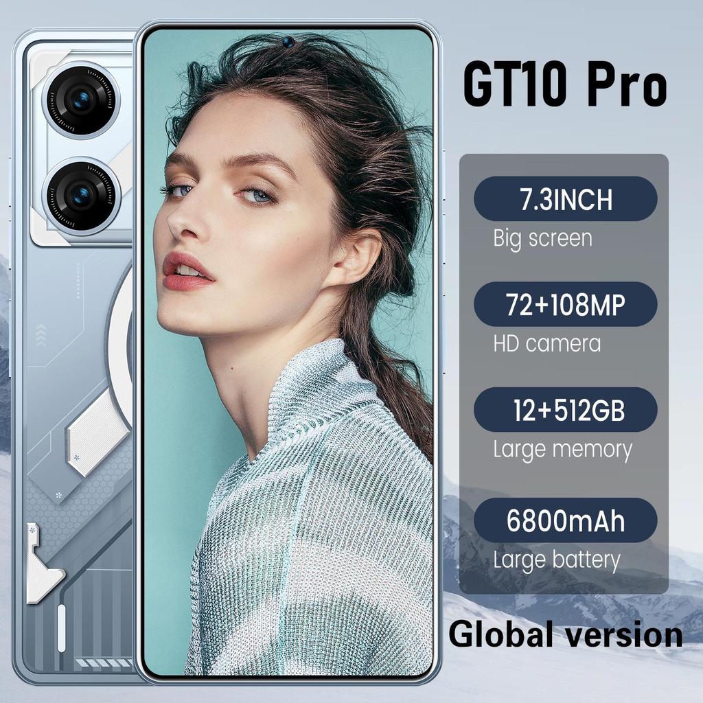 Смартфон GT10 Pro 4+64 ГБ | Высококлассный Android | В наличии для трансграничной продажи