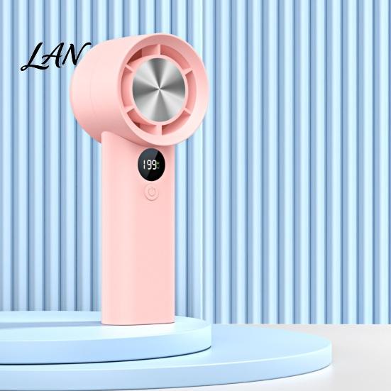 USB-перезаряжаемый вентилятор, ручной мини-вентилятор, портативное охлаждение с зарядкой, тихий бесщеточный двигатель, мощный поток воздуха для стола, улицы и использования в дороге