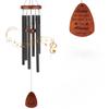 1pc 6 Tubes 82cm  Aluminum Alloy Wind Chimes with Hook Black Bells for Outside Home Wedding  Decoration Ornaments Gifts