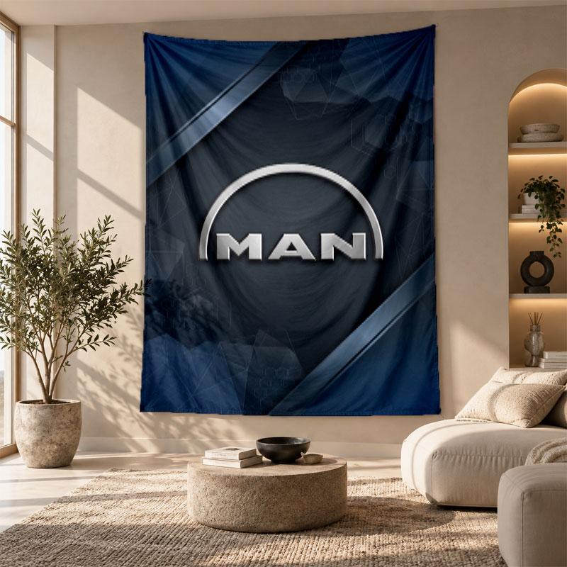 Decorative Tapestry,man truck Printed Wall Art, Lightweight Wall Hanging For Bedroom Background