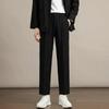 Весенние мужские модные повседневные однотонные свободные прямые брюки