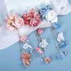 Pearl Chinese Style Hair Clip Tassel Flower Hairpin Trendy Hanfu Hair Accessories  Girls