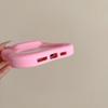 For iPhone 15 Pro Silicone Case Cute Hollow Butterfly Bow Design Shockproof Phone Back Cover