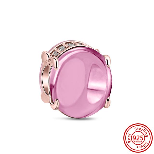 Красочные муранские стеклянные бусины с цветком в виде сердца, пузырьков и листьев, очаровательные браслеты, ювелирные изделия из 100% стерлингового серебра 925 пробы