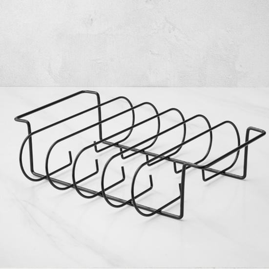 Подставка для ребер из нержавеющей стали для гриля вмещает несколько стоек для ребер Подставка для жарки барбекю на гриле Говядина Курица Индейка Аксессуары для барбекю