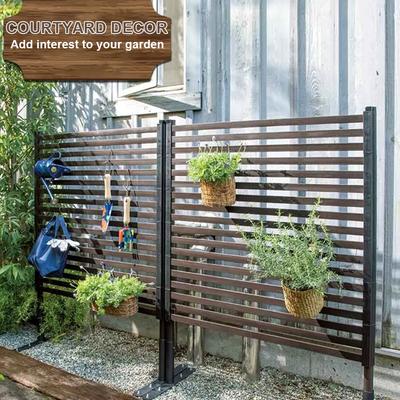 3x4 фута Металлические уличные экраны для конфиденциальности Экран для забора Наружные отдельно стоящие Газон Палуба Уличные панели для конфиденциальности для Двора Патио Сада