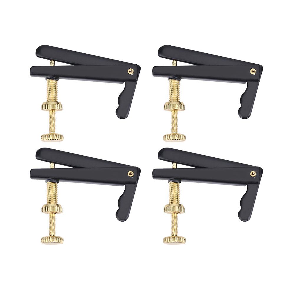 4 шт прочные металлические точные колки, сменные детали для настройки струн для виолончели 3/4 4/4(черный)