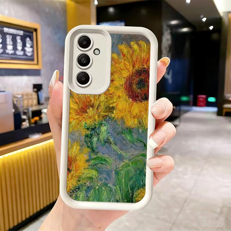 Чехол для телефона для Samsung Galaxy A17 A16 A15 A14 A13 Ван Гог Масляная живопись Эстетика A56 A36 A26 A55 A35 A25 A54 A34 A24 A53 A33 A
