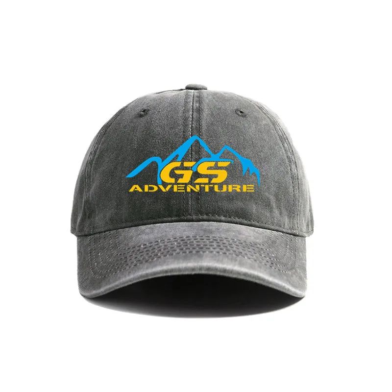 Бейсболки GS Adventure Потертые Кепки Кепка Мужчины Женщины Ретро Открытый Воздух Летние Регулируемые Кепки Отдых На Природе Защита от Солнца