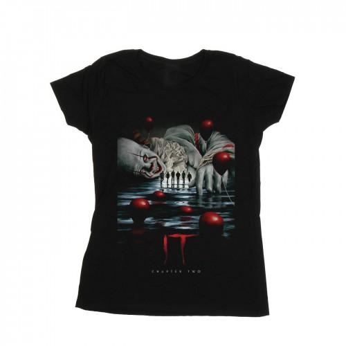 It Chapter 2 Womens/Ladies Pennywise Balloon Poster Cotton T-Shirt