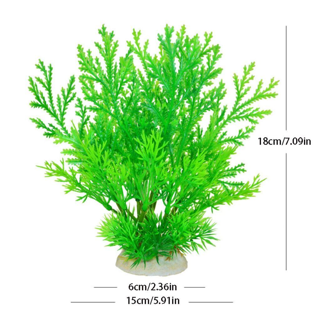 2pcs Creative Fake Grass Plastic Artificial Seaweed Water Grass Aquatic Plants  Home