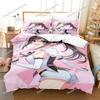 Kawaii Girls Kizuna AI Cartoon Poster Sheets Quilt Covers Bedding Dormitory Sheets Bedding Set Soft Warm Bedding Set Luxury Gift