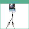 Адаптер Apple Iphone 7 8 Dual Lightning с серебристым корпусом для подключения наушников