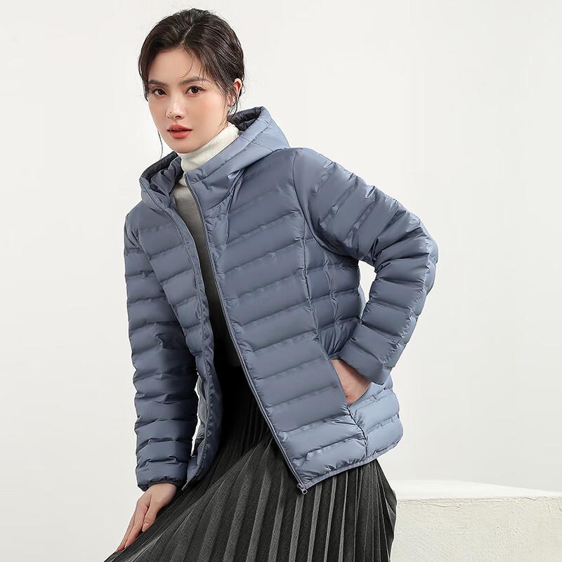 Yaya Женская легкая короткая пуховая куртка с капюшоном 2024 года