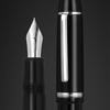Перьевая ручка Jinhao X159, черный акриловый корпус, серебряная отделка, чернильные ручки Iraurita с тонким пером для письма