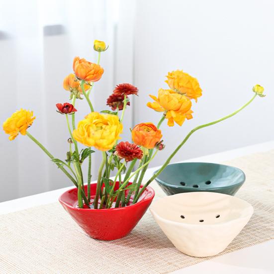 Керамическая цветочная чаша-лягушка Yousheng, японская ваза для икебаны, держатель для цветочной композиции, настольный цветочный горшок для домашнего офиса, свадебных фестивалей