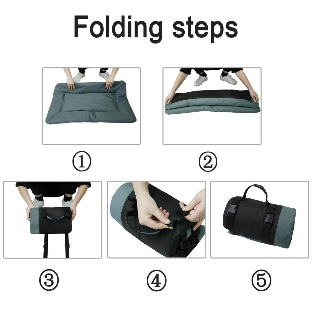 Dog Beds Crate Pad Outdoor Camping Foldable Pet Sleeping Pad 600D Oxford Cloth Waterproof Scratch Resistant Dog Mat