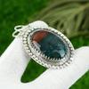 Birthday Gift For Her Natural Bloodstone Gemstone Pendant 925 Sterling Silver