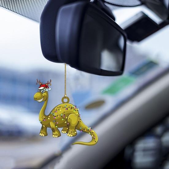 Dinosaur Car Hanging Decoration Christmas Festive Tree Trendy Various Styles Ornament for Home Scene Layout
