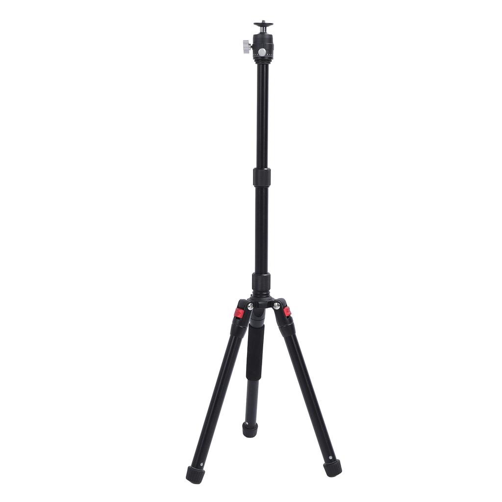 59in Camera Tripod With 20mm Metal Ball Head Lightweight Aluminum Alloy 3 Sections DSLR Camera Tripod for Video Photo