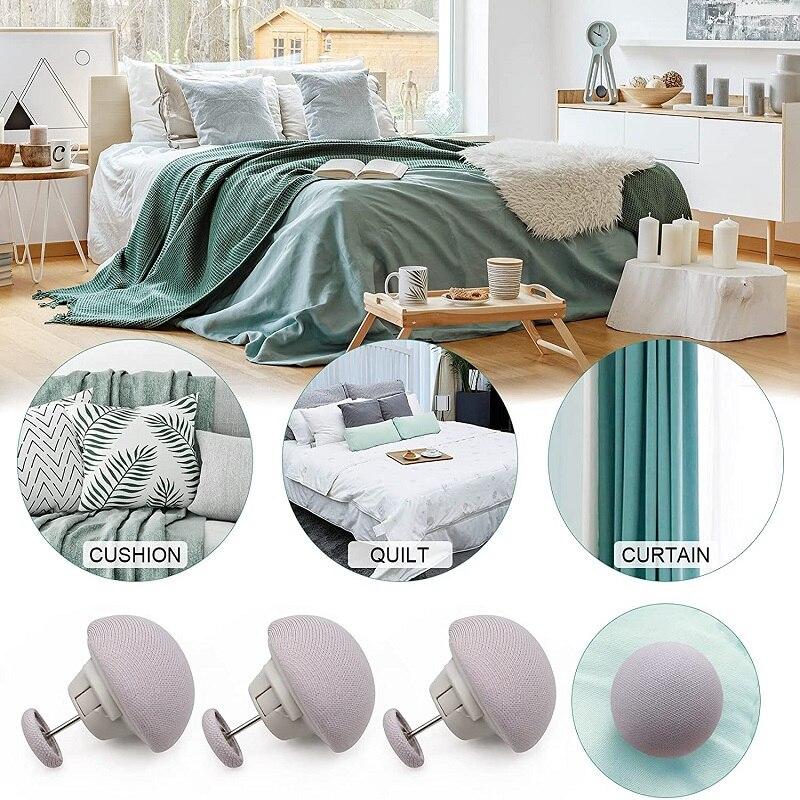 20-80PCS Reusable Mushroom Shape Clips Removable Easy Release Fastener for Blanket Sheet Curtain Socks Multipurpose Clamps