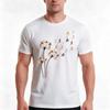 Flower Pitbull Dandelion Funny Animal Lovers Tshirt Summer Casual Cotton Tee Oversized Streetwear Tops Vintage Graphic Print