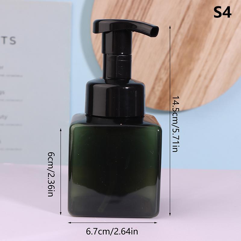 Refillable Square Mousse Foam Bottle 250/500ml Pump Liquid Soap Dispenser Hand Sanitizer Cosmetic Container for Kitchen