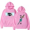 Anime Tokitou Muichirou Printed Hoodie Women Men Autumn Winter Warm Sweatshirt  Harajuku Streetwear Long Sleeve Tops