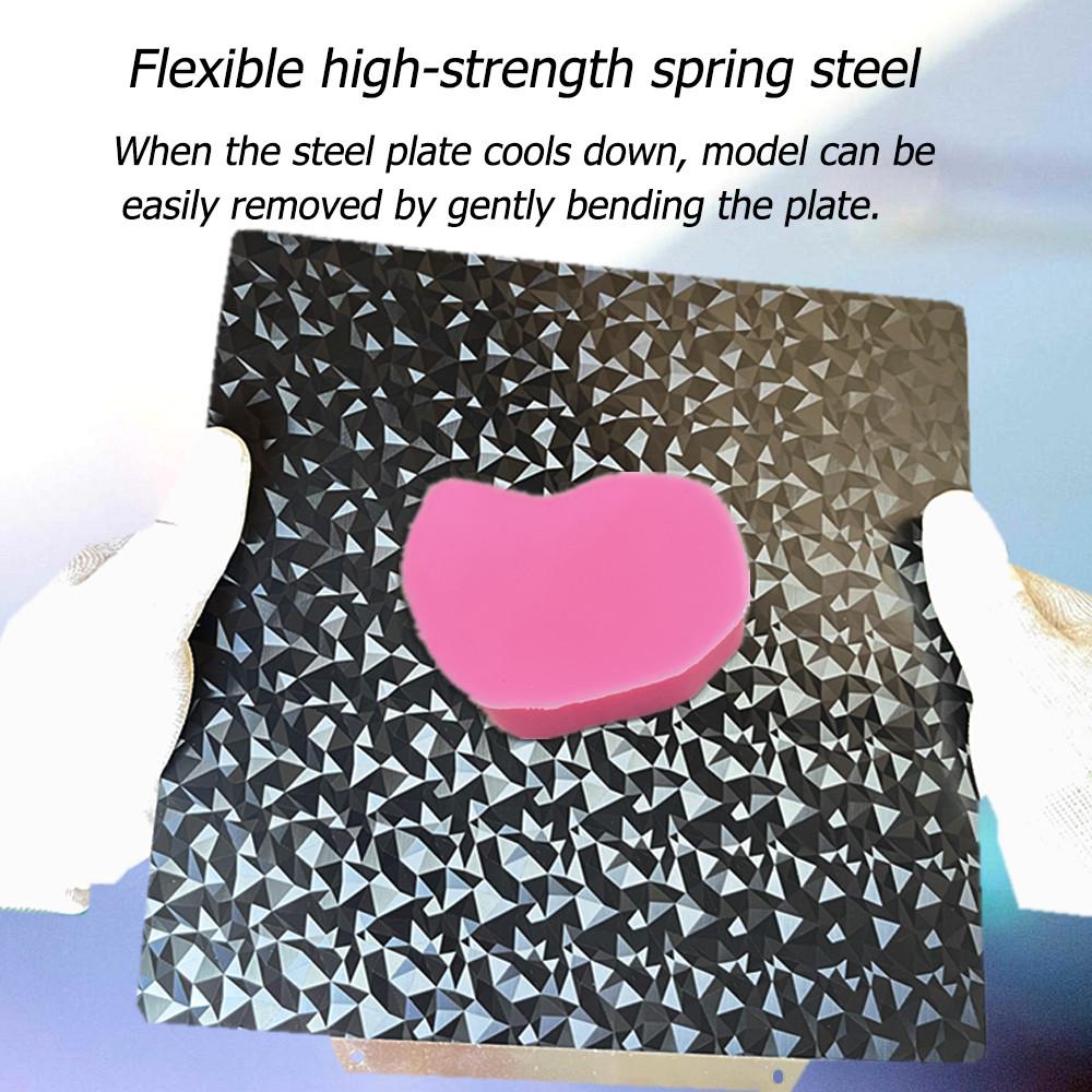 Magnetic Build Plate For Anycubic Kobra 2, Kobra 2 Neo/Pro PEI Sheet 230x230mm PEO PET Spring Steel Sheet for Aycubic Kobra 2