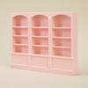 1:12 Dollhouse Display Cabinet Living Room Mini Furniture Window Showcase Table Desk Set Doll House Accessories