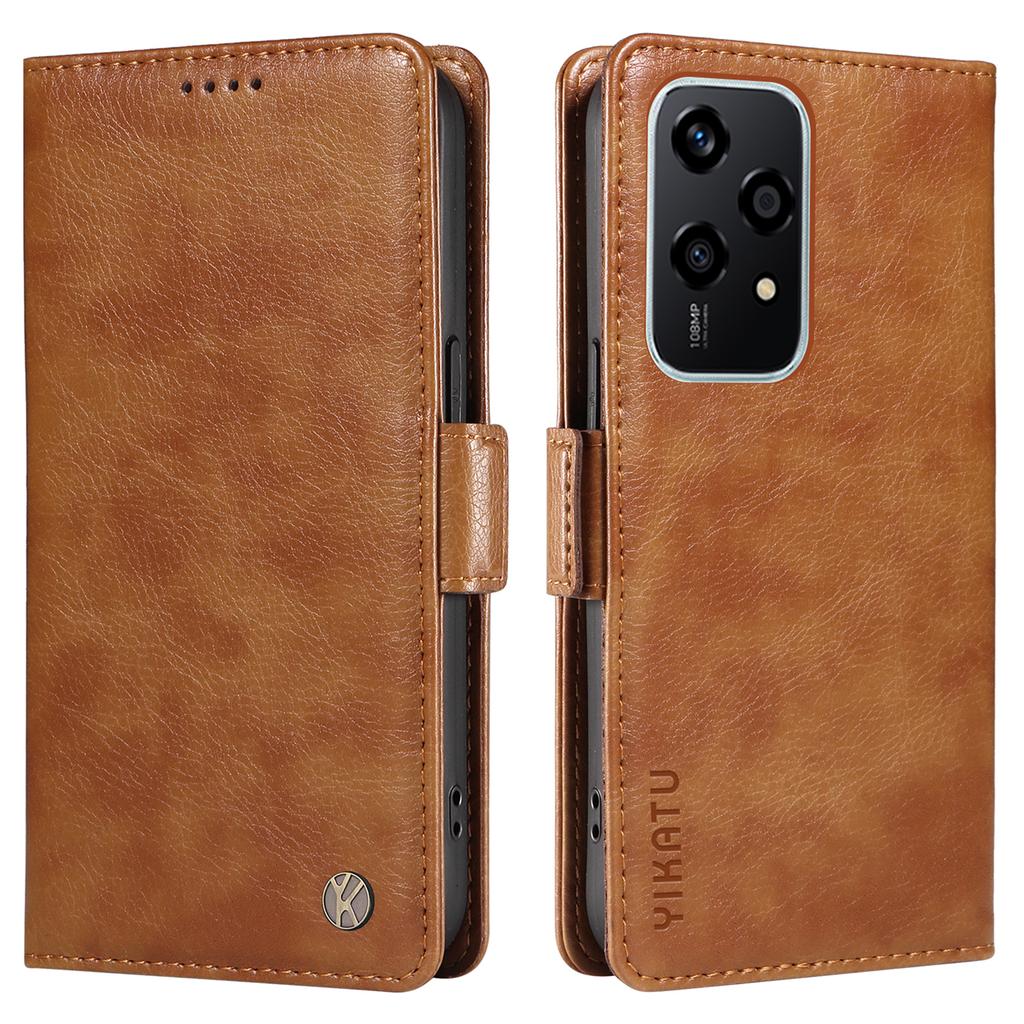 YIKATU YK-007 For Honor 200 Lite Case Litchi Texture Magnetic Clasp Phone Cover