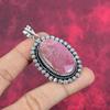 Rhodonite Pendant, 925 Solid Sterling Silver Gemstone Jewelry, Handmade Pendant, For Thanksgiving Gift