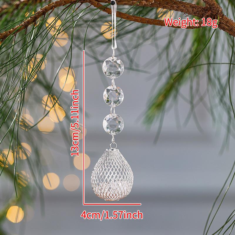 Прозрачные подвесные украшения в виде снежинок для рождественской елки, акриловая подвеска, рождественское украшение для дома, подарки на Рождество, 2025 год