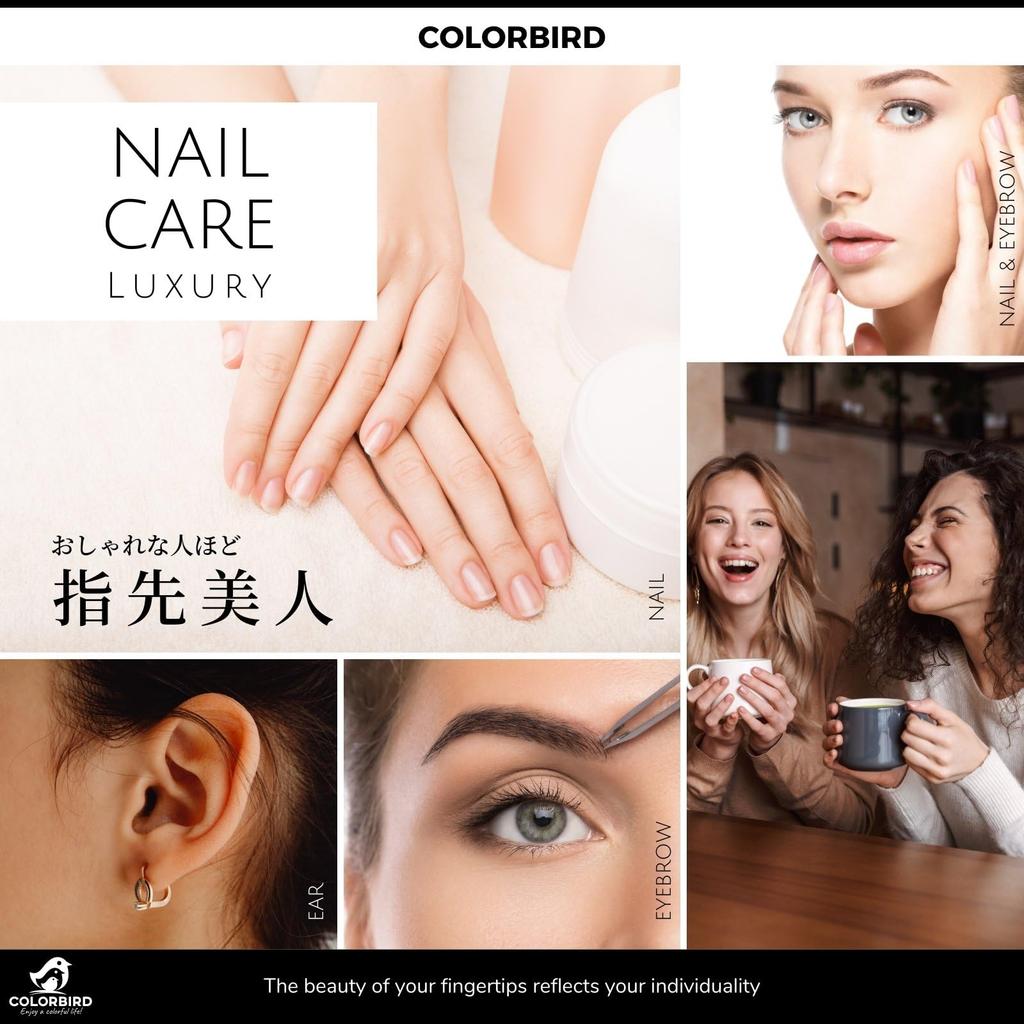 COLORBIRD Роскошный набор для ухода за ногтями с кусачками для ногтей и кутикулы, пинцетом для бровей и ухочисткой, черные кусачки, пилочка, уход, уход, ножницы, пинцет, (12 бриллиантов)