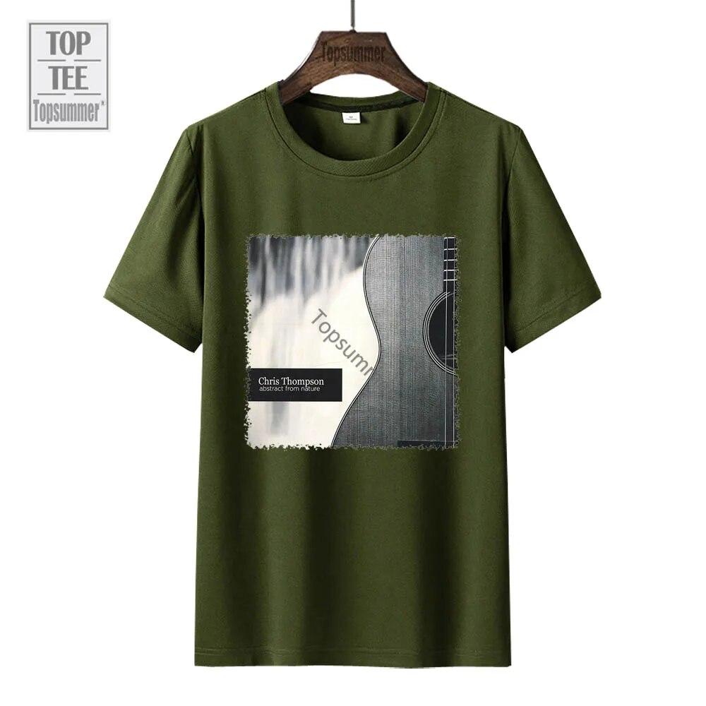 Футболка с абстракцией из альбома природы, футболка Chris Thompson Tour, футболки большого размера для подростков, футболки с графическим принтом, футболки