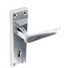 Chrome Flat Lock Handles (1 Pair)