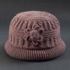 Thick Woolen Hat for Autumn and Winter, Old Lady's Fisherman Hat, Children's Velvet Warm, Grandmother's Knitted Hat