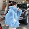 Autumn and Winter Imitation Fur Jacket Women's Short Loose Lapel Imitation Rabbit Fur Jacket Thickened Fur Coat