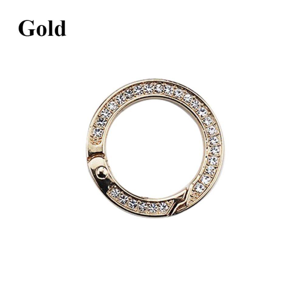 1 шт. Брелок-кольцо с бриллиантами Металлическая пружина для брелока Подвеска Сумка Ключевые аксессуары Материалы для изготовления ювелирных изделий Материал для подвесок