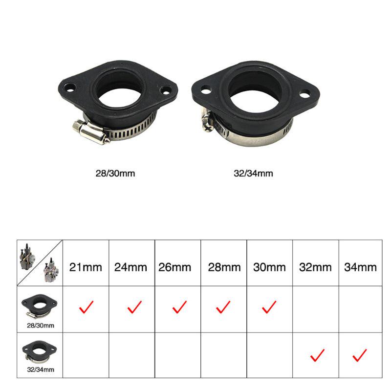 Адаптер карбюратора мотоцикла, резиновый коврик на впускной трубе, подходит для PWK 28/30 мм 32/34 мм