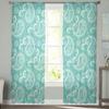 Шифоновые Тюлевые шторы с рисунком пейсли для гостиной, кухни, спальни, прозрачная вуаль, пряжа, обработка окон