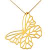 [L0367] - Gold Plated 'Papillon Lumière' Necklace