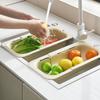 Выдвижная корзина для слива Раскладная полка для слива кухонной раковины Настольная полка для хранения для мытья овощей Корзина-фильтр для воды для фруктов и овощей