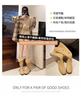 Skinny Boots 2025 Autumn and Winter New Thick Heel Solid Color Foot Slip Boots Can't Wear Knee Boots Temperament Martin Boots