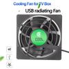 Мини-вентилятор USB Охлаждающий вентилятор DC 5V для ПК ТВ-приставки Приставки Вентилятор для корпуса Бесшумный Охлаждающий 80x80x25мм С кабелем 30 см