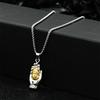 Palm Buddha Necklace Retro Versatile Temperament Men'S Personality Buddha Pendant With Accessories